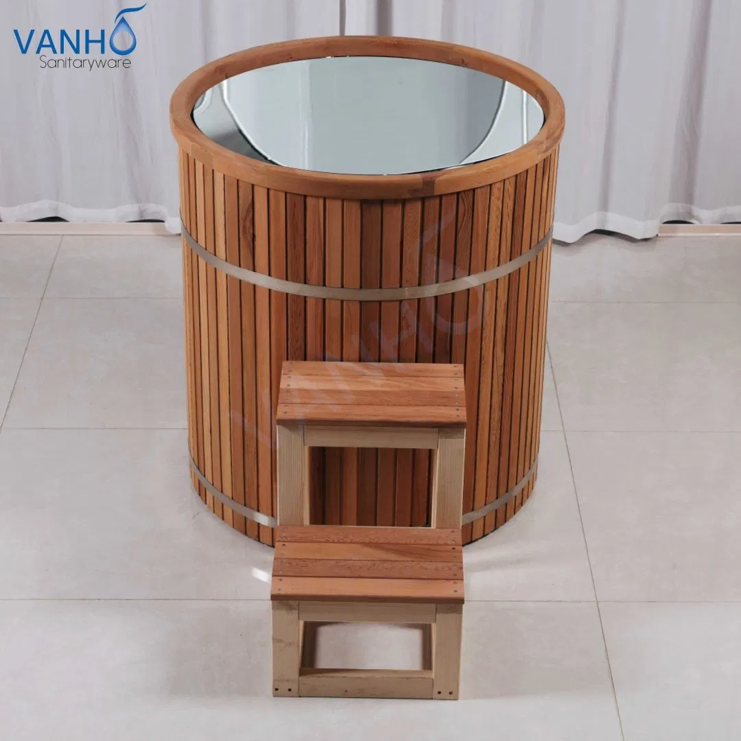 Ванна для ледяных ванн из красного кедра с чиллером