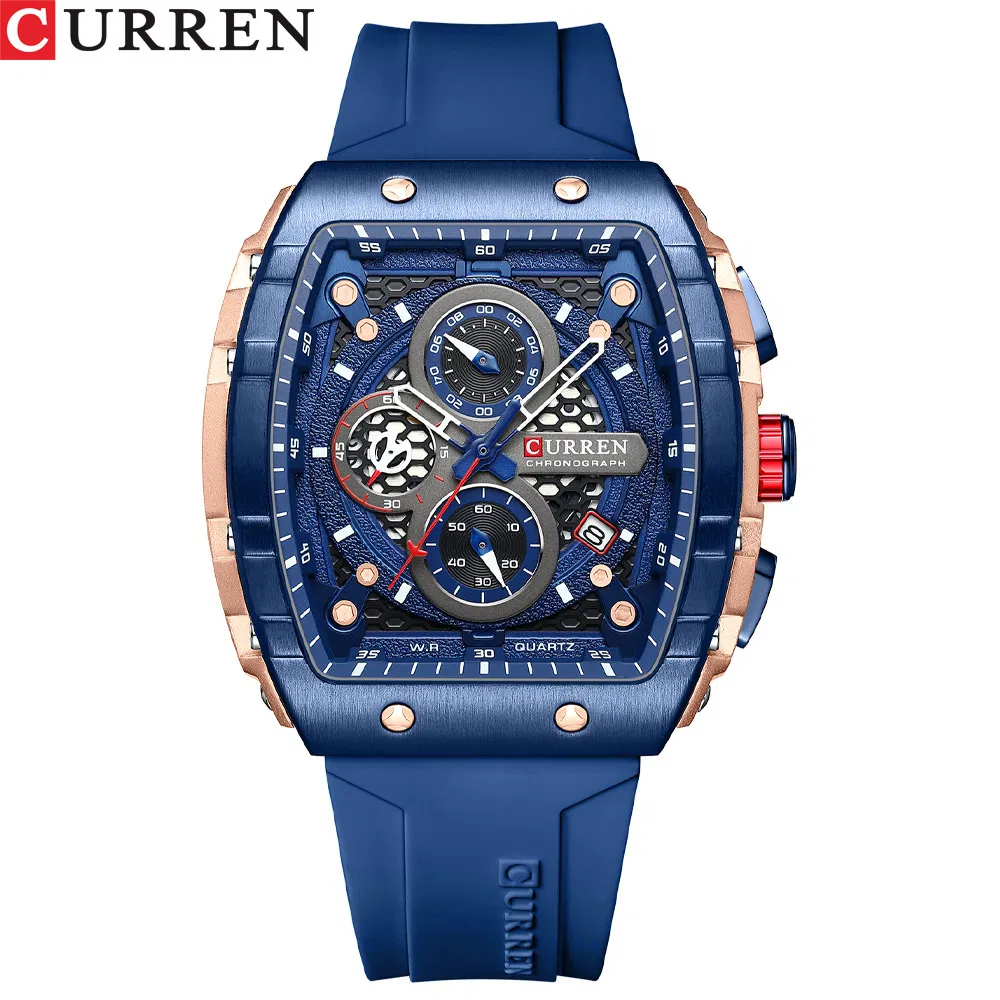 Curren 8442 Fashion Chronograph30m Waterproof Luxury Men Quartz Watches