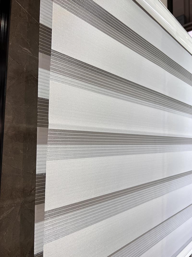 OEM/ODM Design Custom Logo Waterproof Manual Horizontal Indoor Window Zebra Blind Fabrics for Home