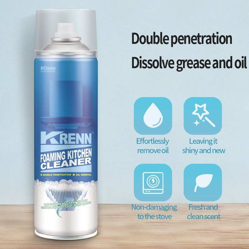 Krenn Wholesale Price Multi Purpose Oil Remover Grease Cleaner kitchen Foaming Cleaner Spray