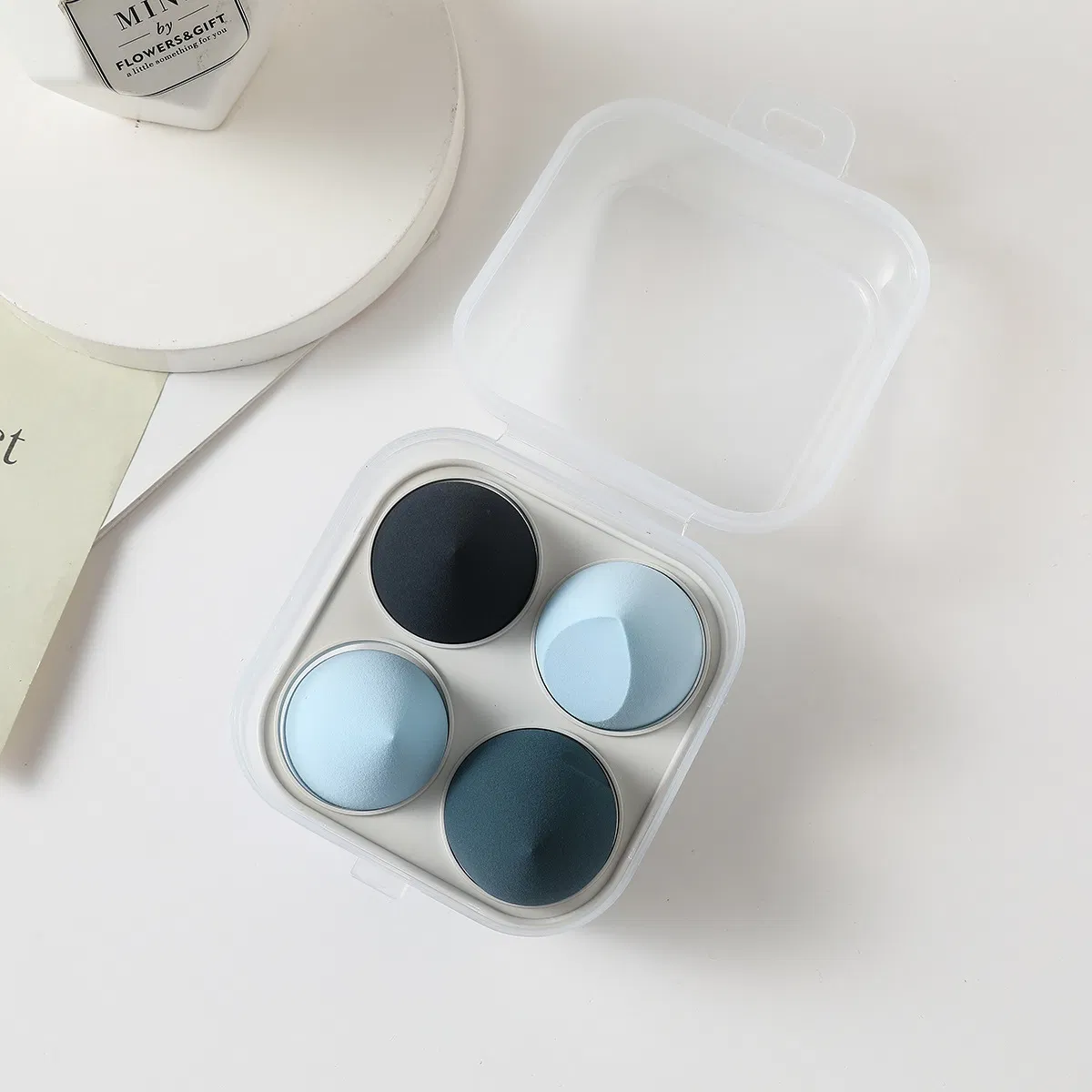 Powder Puff Gourd Drop Shape Oblique Cut Powder Puff Set Makeup Egg