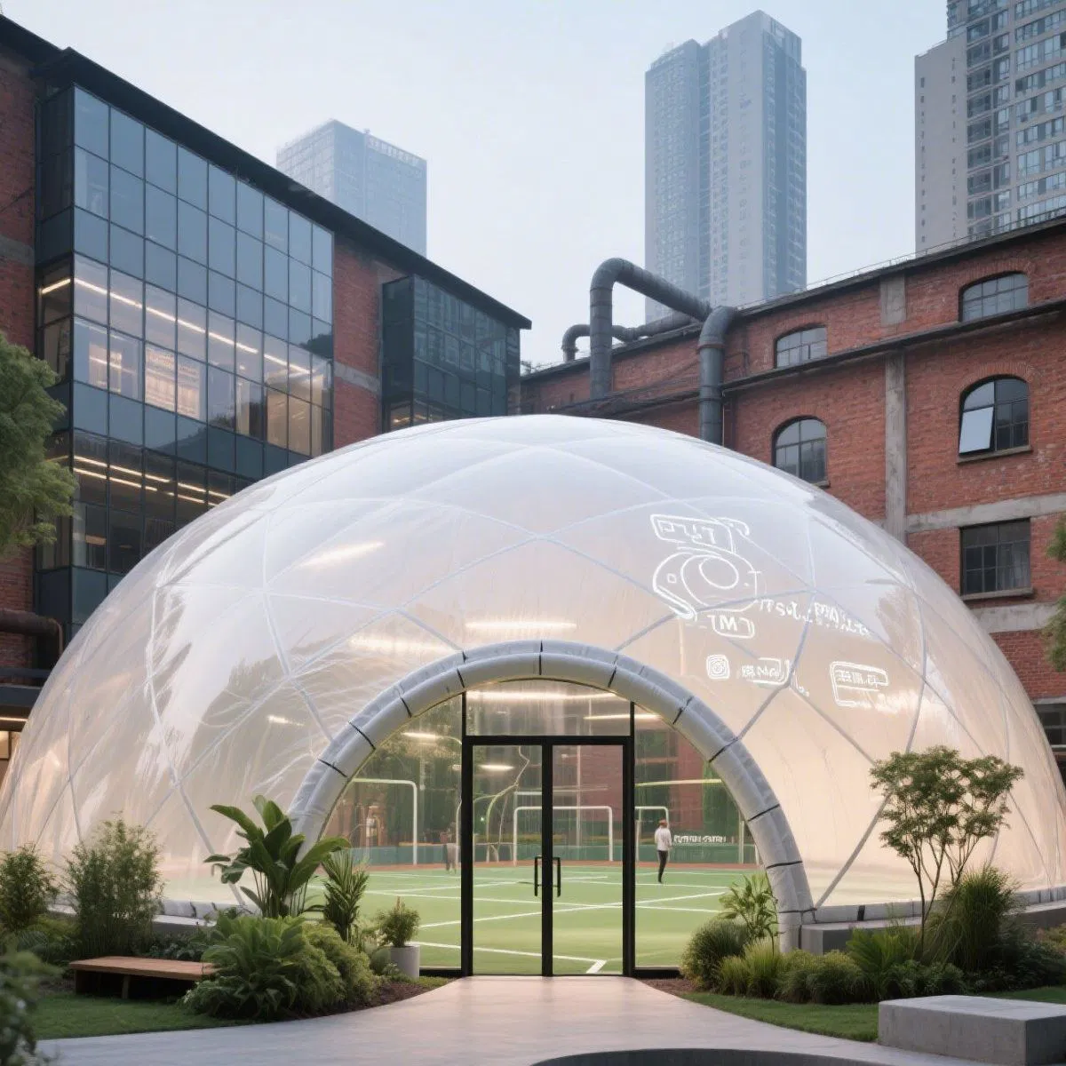 Versatile Sport Air Dome Soccer Stadium Greenhouse for All Seasons