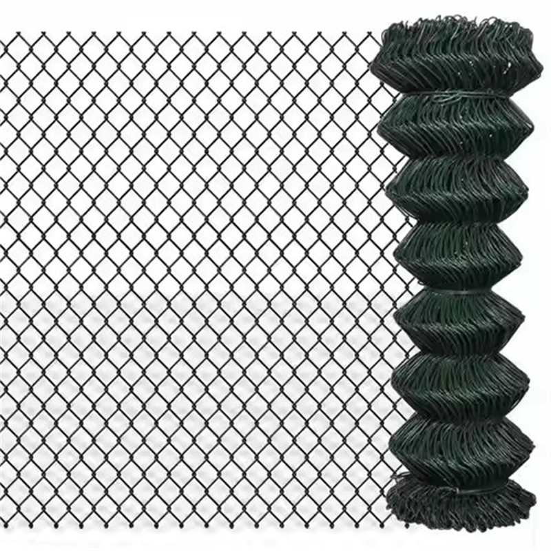 Hot Sales PVC Coated Black Used Product Outdoor Basketball Court Chain Link Fence