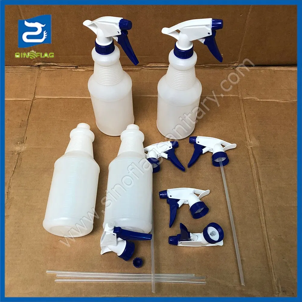 1000ml PP White Plastic HDPE Spray Bottles with White Fine Mist Sprayer