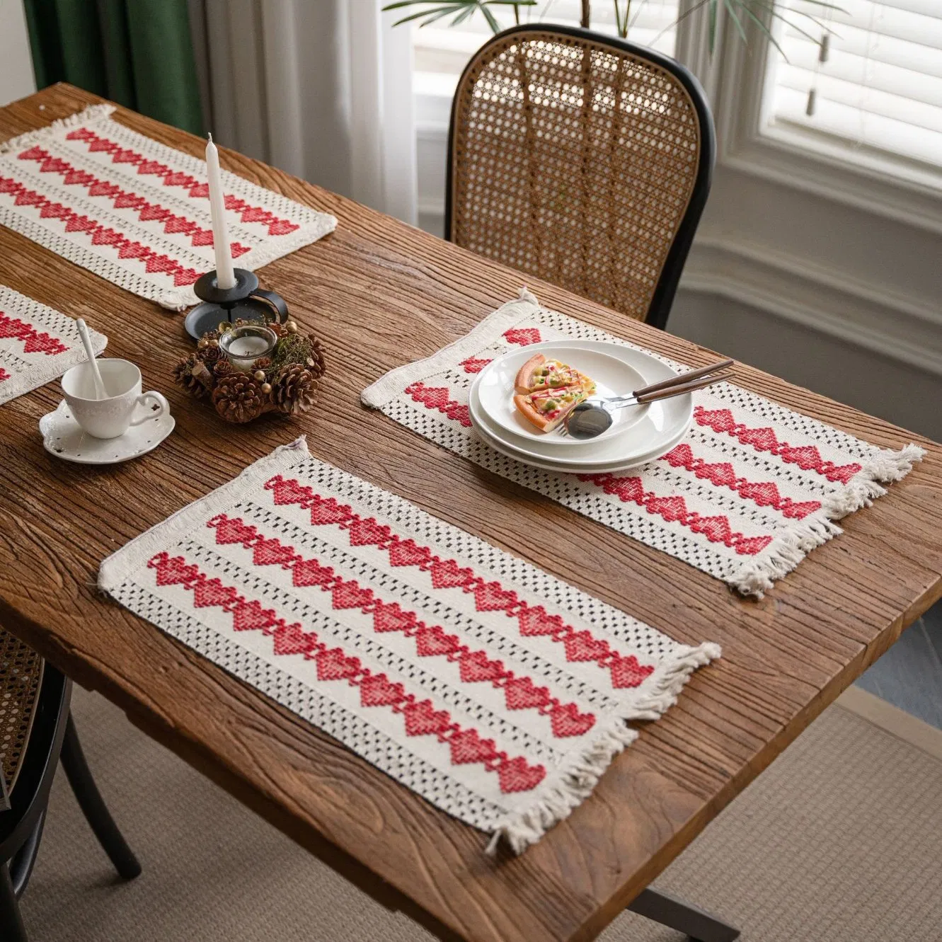 Wholesale Restaurant Home Dining Table and Kitchen Cotton Linen Placemats Napkins Cleaning Towel