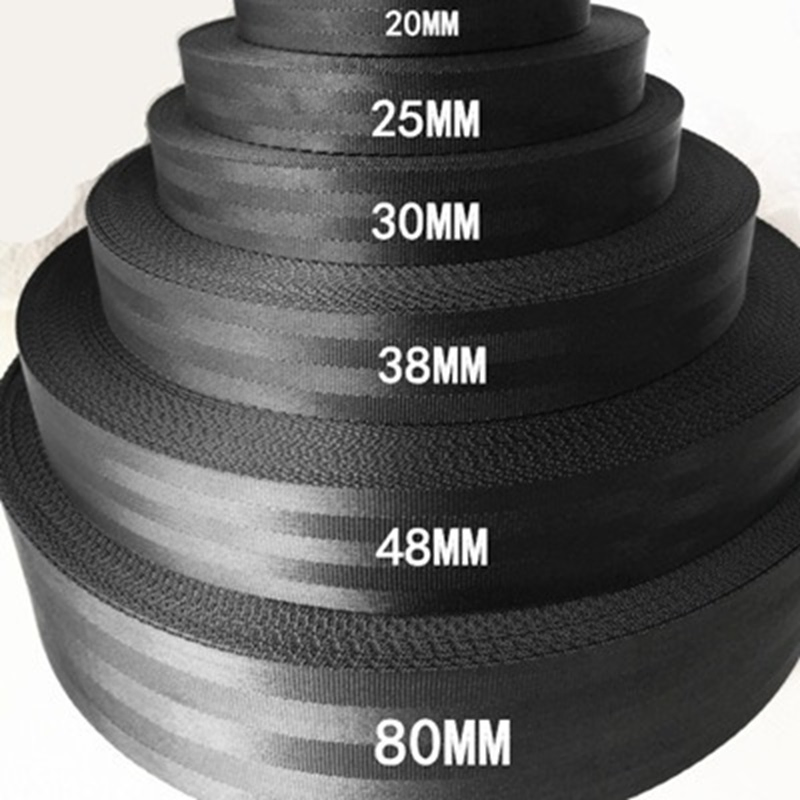 Тканая лента из высокопрочного нейлона и полиэстера для ремней безопасности