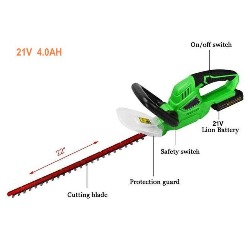 Portable Double Blade Garden Trimmer Home Garden Hedge Trimmer