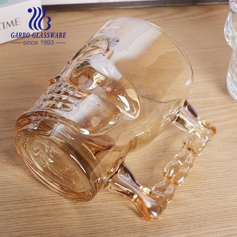 Creative Skull Shape Whisky Glass Ice Bucket Set with Wine Decanter Table Glassware Bar Grimace Face Vodka Drinking Cup