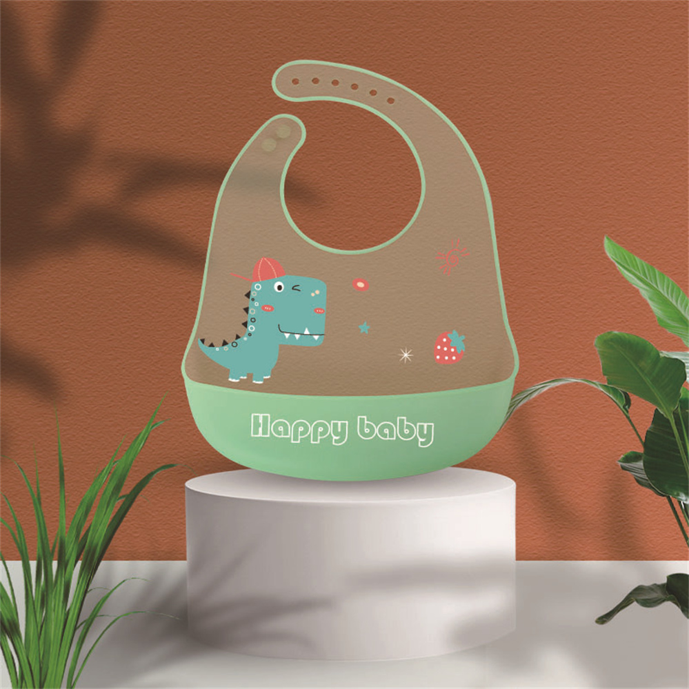 Hot Sale Silica Gel Fit Closely Folding Outdoor Adjustable Waterproof Baby Bibs