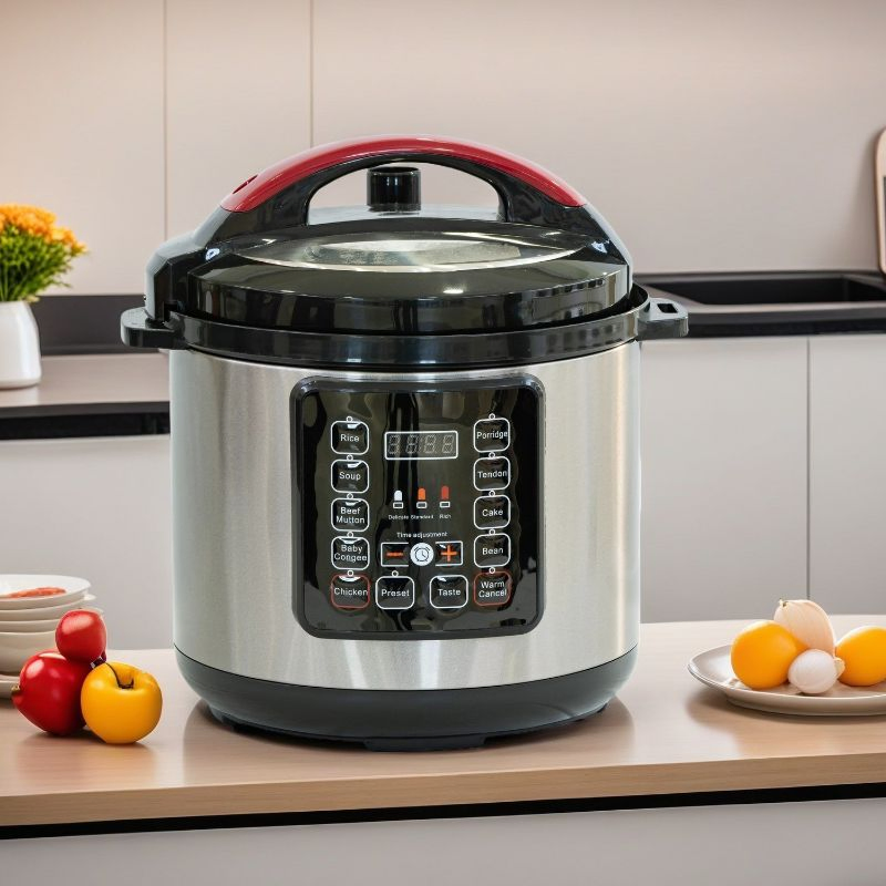 Electric Stainless Steel Multi-Functional 5L Capacity Household Pressure Cooker