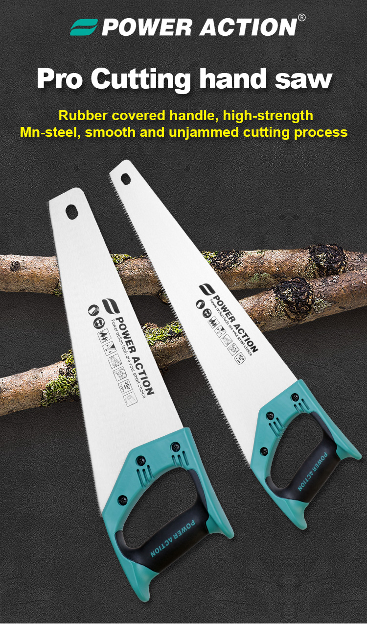 Power Action Wood Wooden Cutting Steel Hand Saw Hand Tool