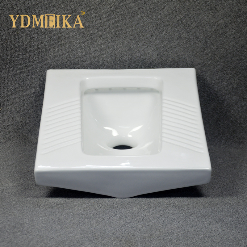 Medium to Large Scale One-Piece Molding High Temperature Firing Without S-Trap Ceramic Squatting Pan