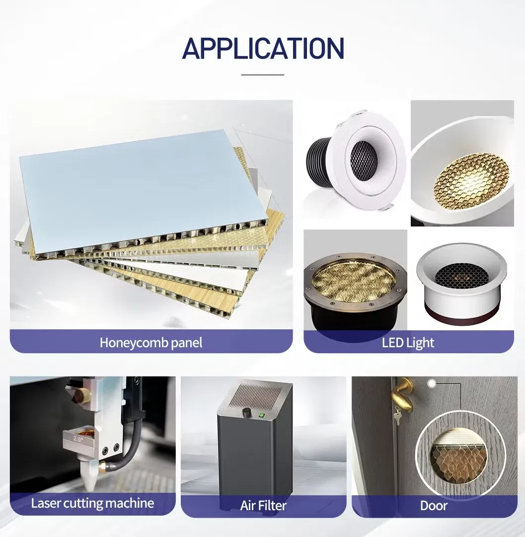 High Strength Micro-Holes Aluminum Honeycomb Core Material Professional for Cabinet Door