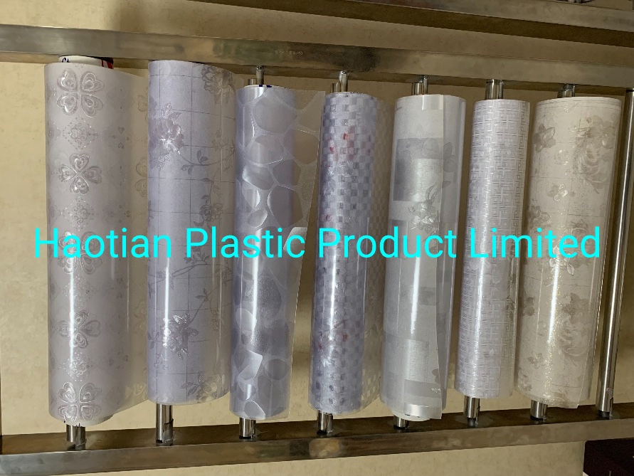 PVC Table Cloth Table Linen Vinyl Crystal Suppler
