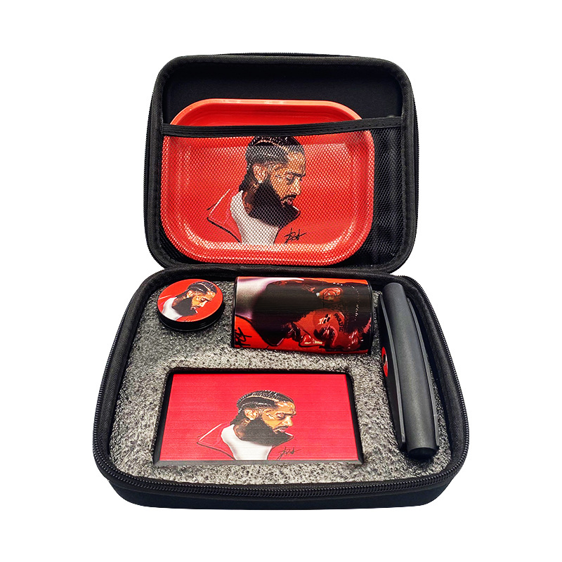 Multi-Pattern Portable Smoking Set Multi-Series Pipe Set Cigarette Tray Smoke Grinder