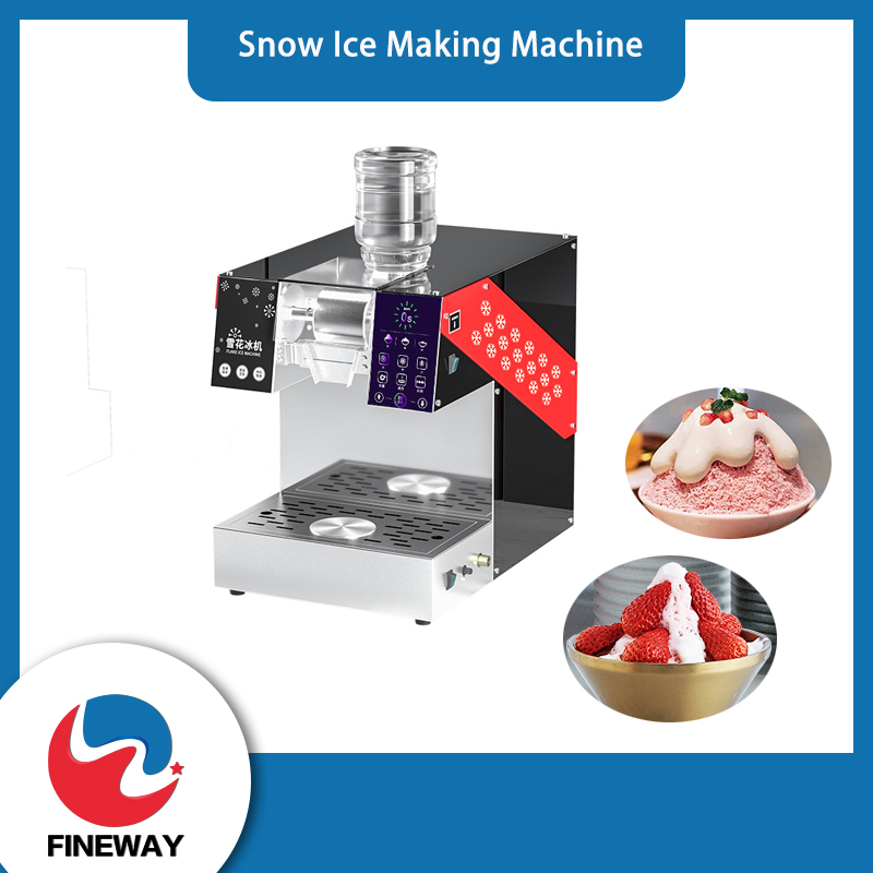 Electric Digital or Touch Screen Control Water Cooling Snow Ice Maker Snowflake Ice Crusher Shaved Ice Bingsu Machine