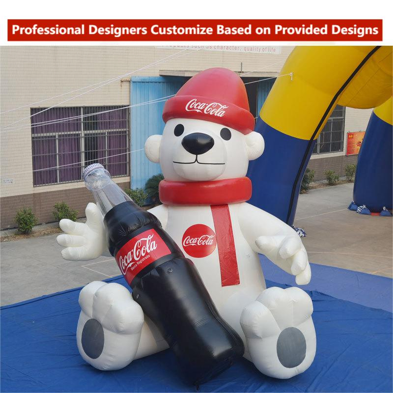 Customized Large Scale Outdoor Inflatable Membranes Cup Bottle Advertising Campaigns