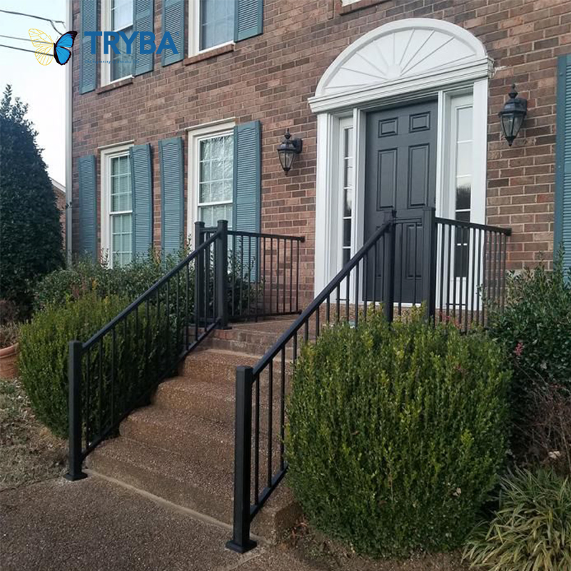 Semi-Frameless Privacy Safety Barriers Aluminum Railings for Apartments