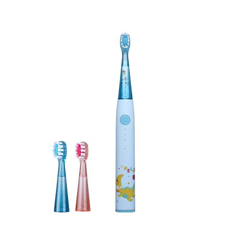 Children's Sonic Electric Toothbrush Cute Cartoon Soft Bristles Rechargeable Teeth Cleaning Support OEM