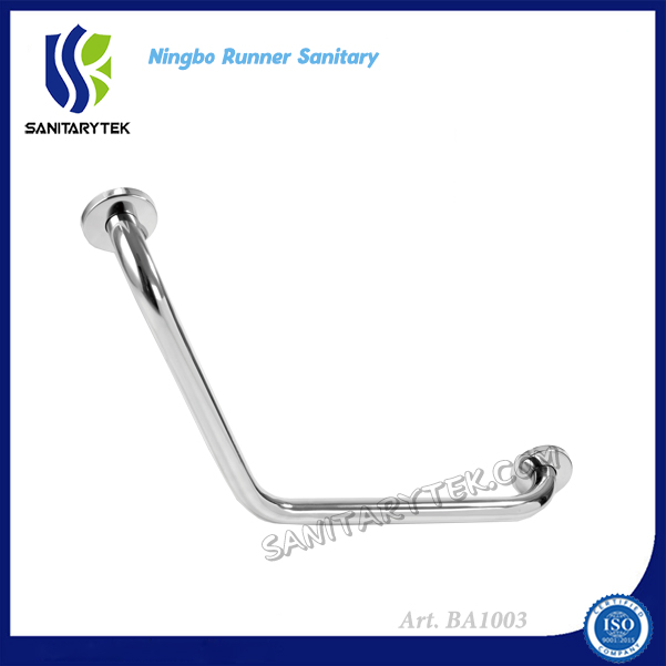 Черный угловой поручень из нержавеющей стали