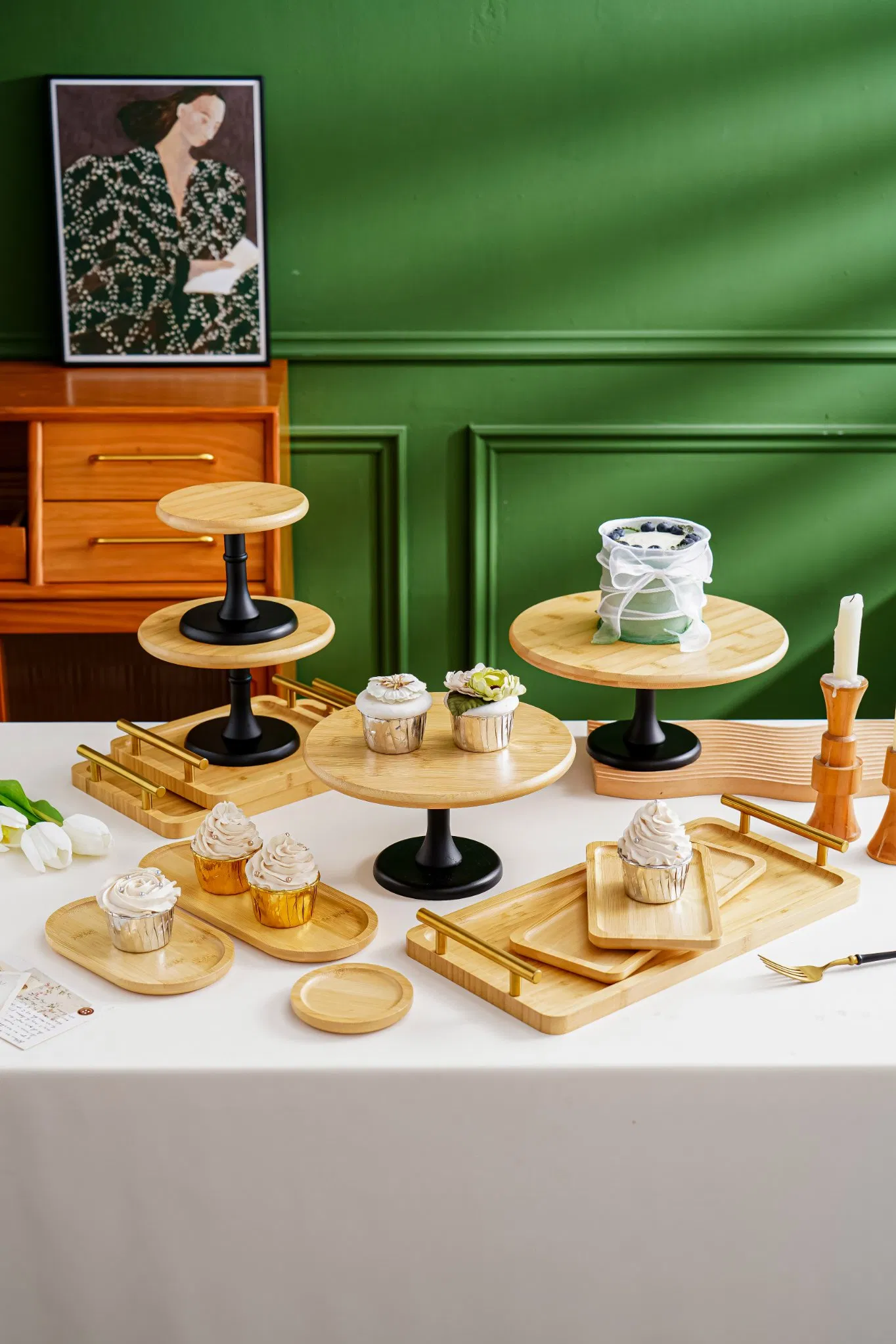 Luxury Event Dessert Display Stand for Hotel Catering Presentations