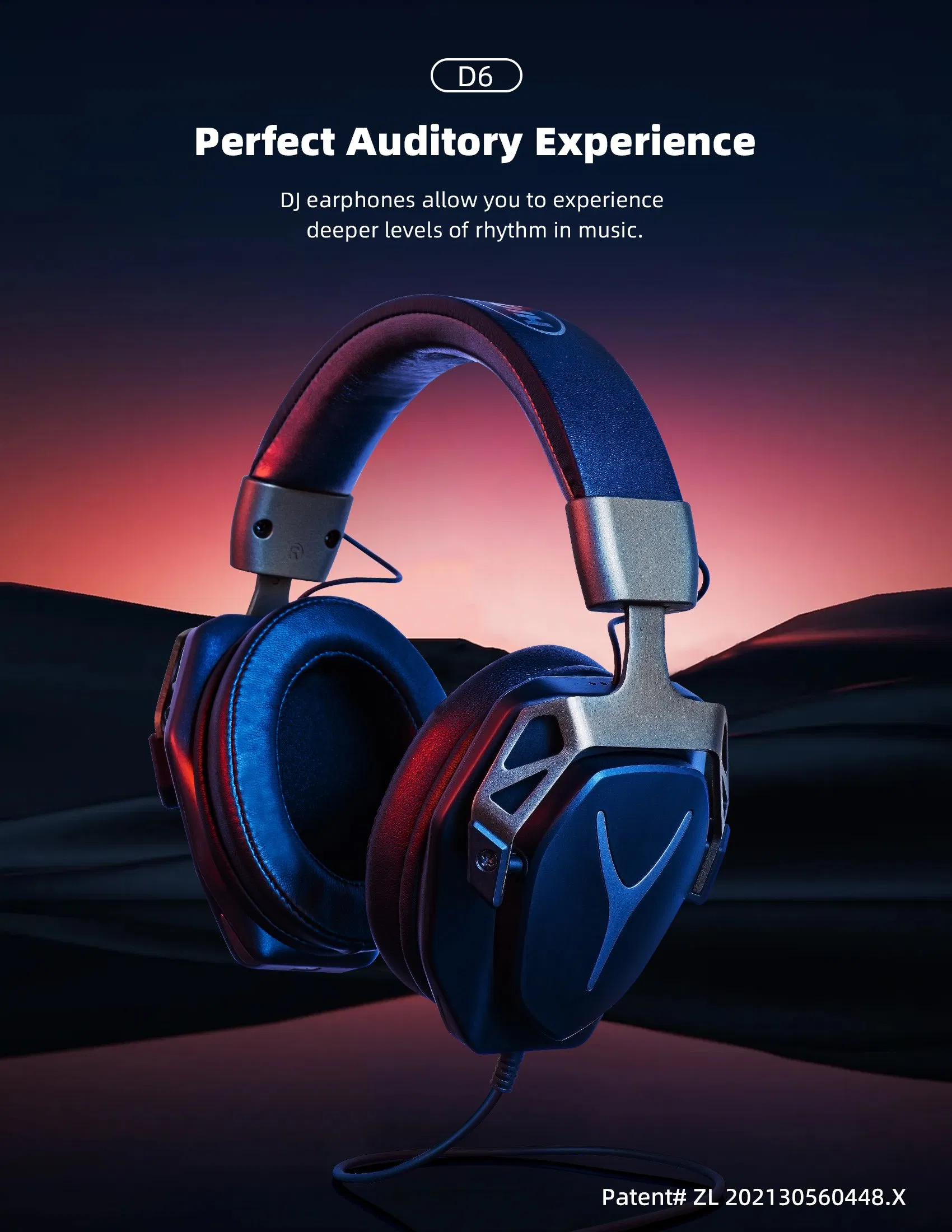 Closed-Back Design Reduces Background Noise 50mm Driver Monitor Headphones