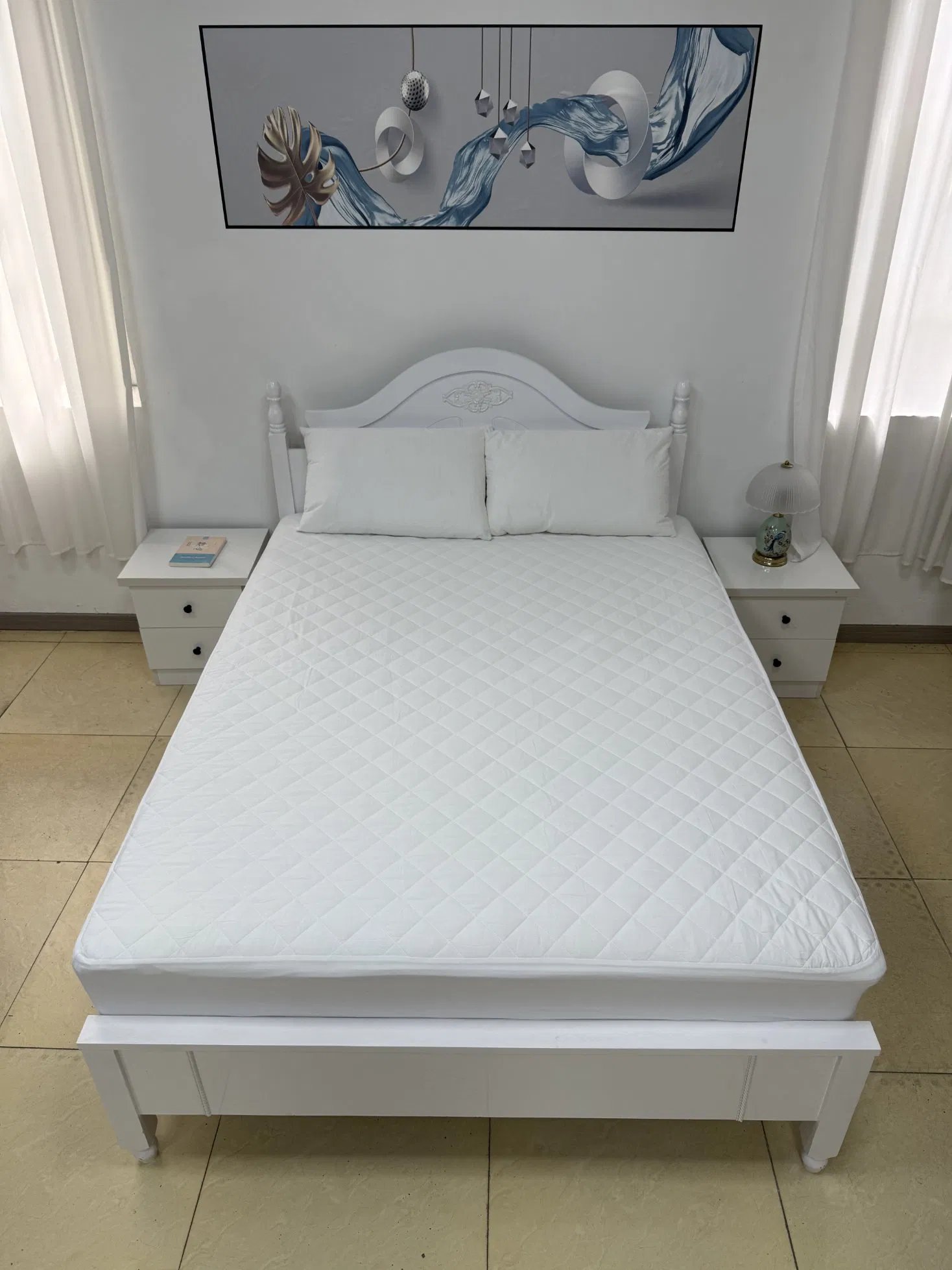 Wholesale Washable Anti Allergy Bed Rubble Waterproof Mattress Cover