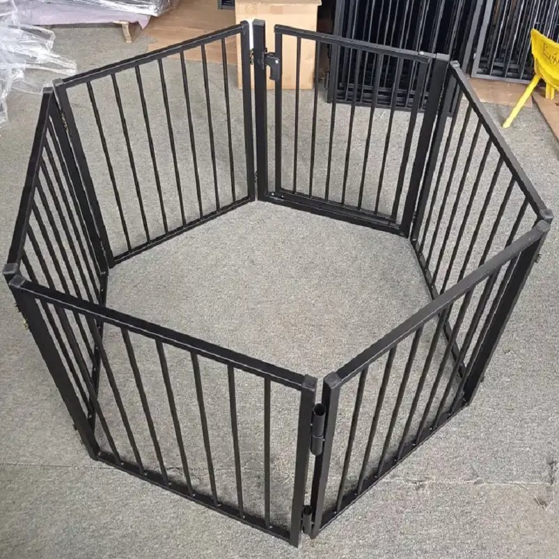 Dog Playpen Indoor Pet Enclosure Fence 8 Panels Dog Fence Outdoor Animal Pet Fence