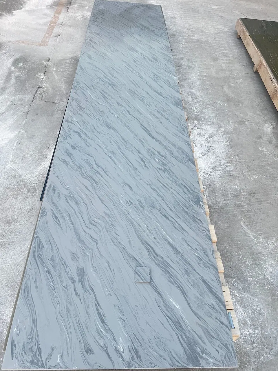 Building Materials Eshine Terra Grey Imitate Terrazzo Marble China Hanex Solid Surface Price Corian Solid Surface Artificial Stone Artificial Marble Slabs