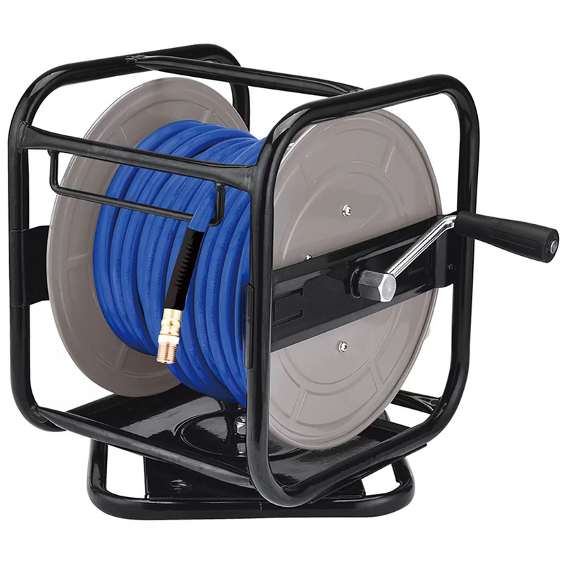 Automotive Manual Flexible Swivel PU Hand Crank Air Hose Reel