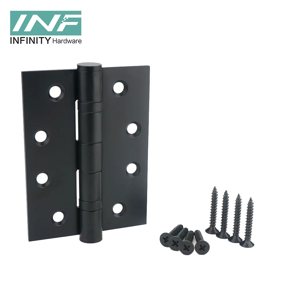 China Wholesale 304 Stainless Steel Brass Window Hinge Flat Shower Glass Door Sliver Matte Black Hinge Ball Bearing Wooden Door Hinges