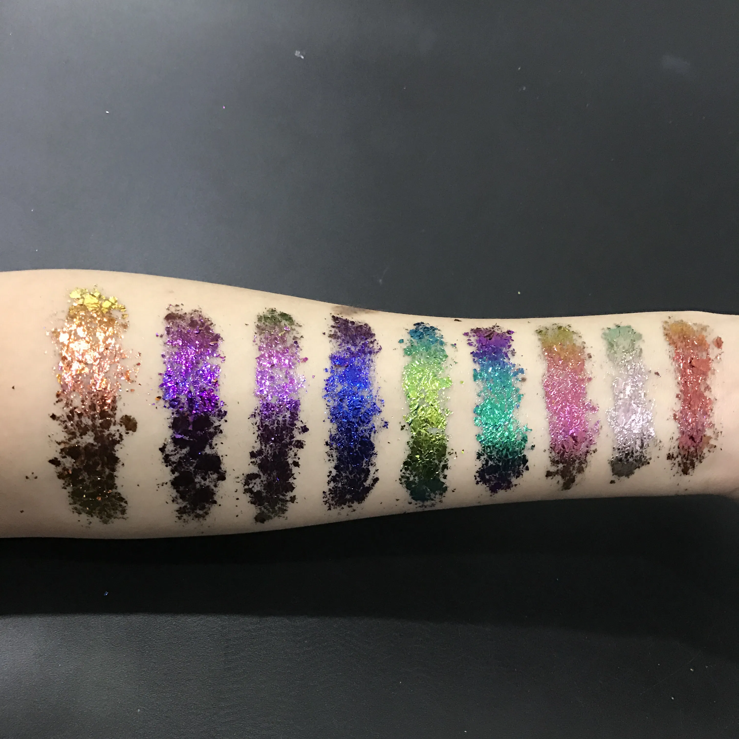 Cosmetics Color Shift Glitter for Eyeshadow Face Body Chameleon Chunky Pigments