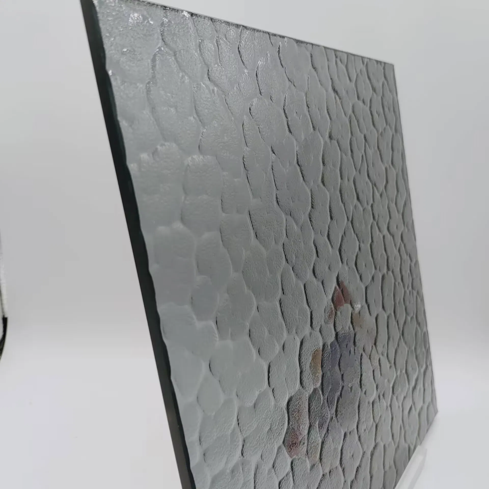 7mm 2140*3300mm Grey Aqualite Patterned Glass for Achitecture/Decorative/Furniture/Window