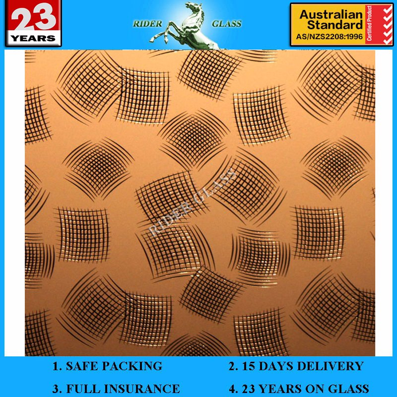 3-6mm Am-85 Decorative Acid Etched Frosted Art Architectural Glass