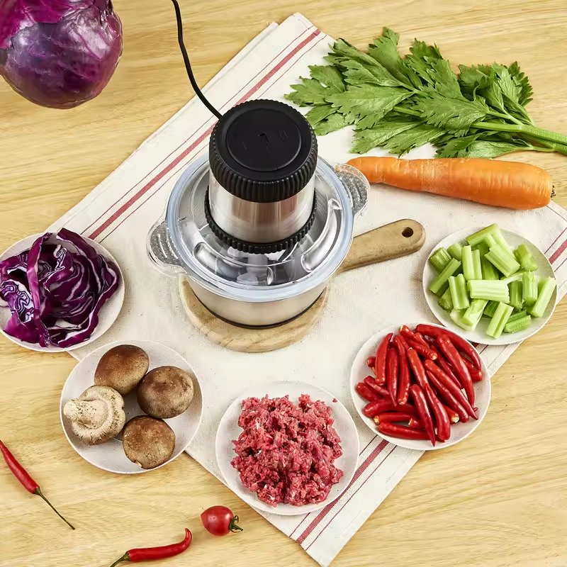 Electric Meat Grinder for Household Use Stainless Steel Meat Mincer Machine