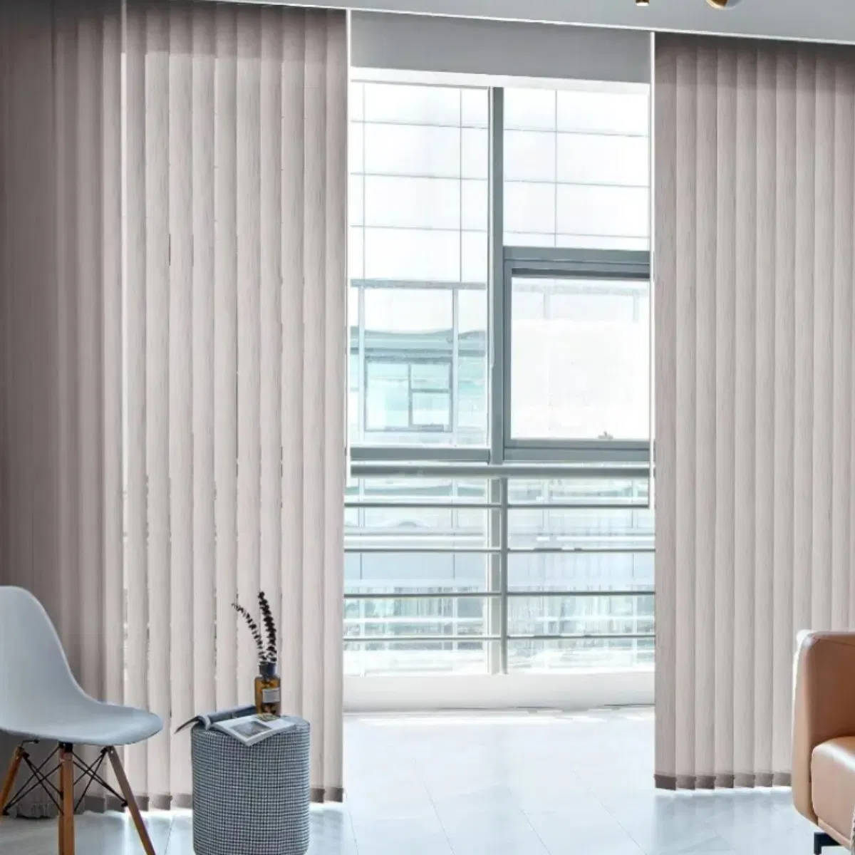 OEM ODM Simple design Blackout Delicate Fabric Vertical Blind for Home