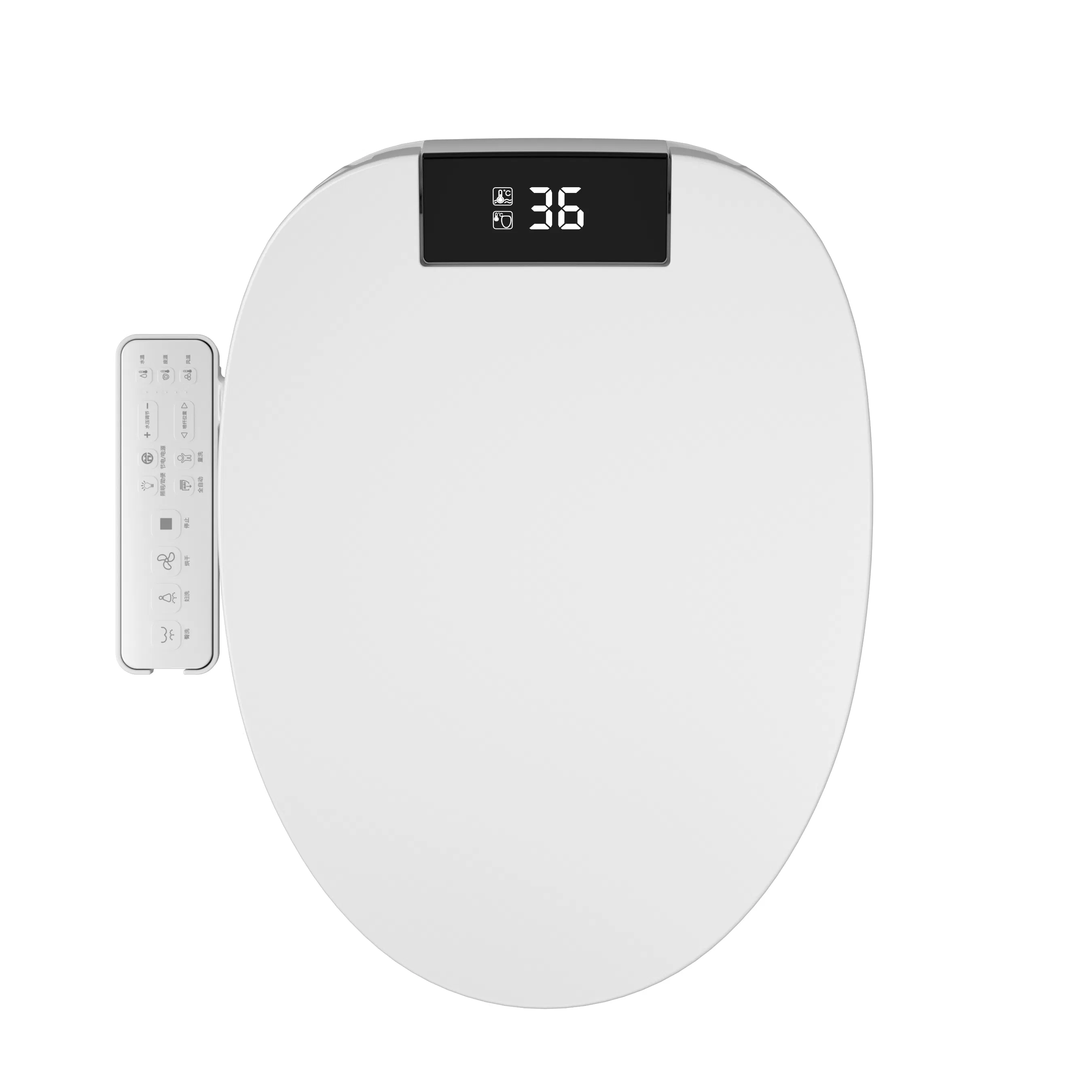 Nozzle Self Clean Heated Bathroom Cover Electronic Bidet Smart Toilet Seat