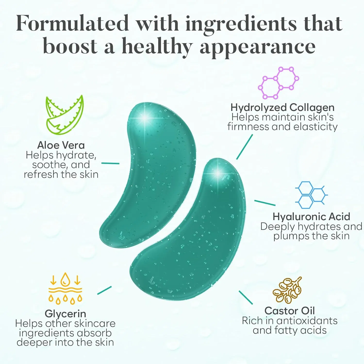 Hypoallergenic Eye Mask Nourish Delicate Skin Without Irritation