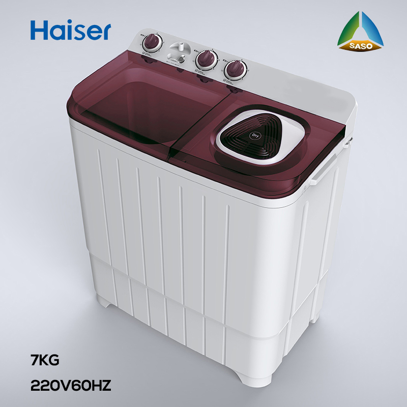 CB Saso Wholesale Household Semi Automatic 7kg Twin Tub Washing Machine with Dryer