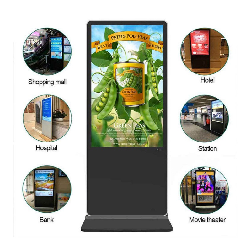 32-дюймовый напольный LCD дисплей для рекламы