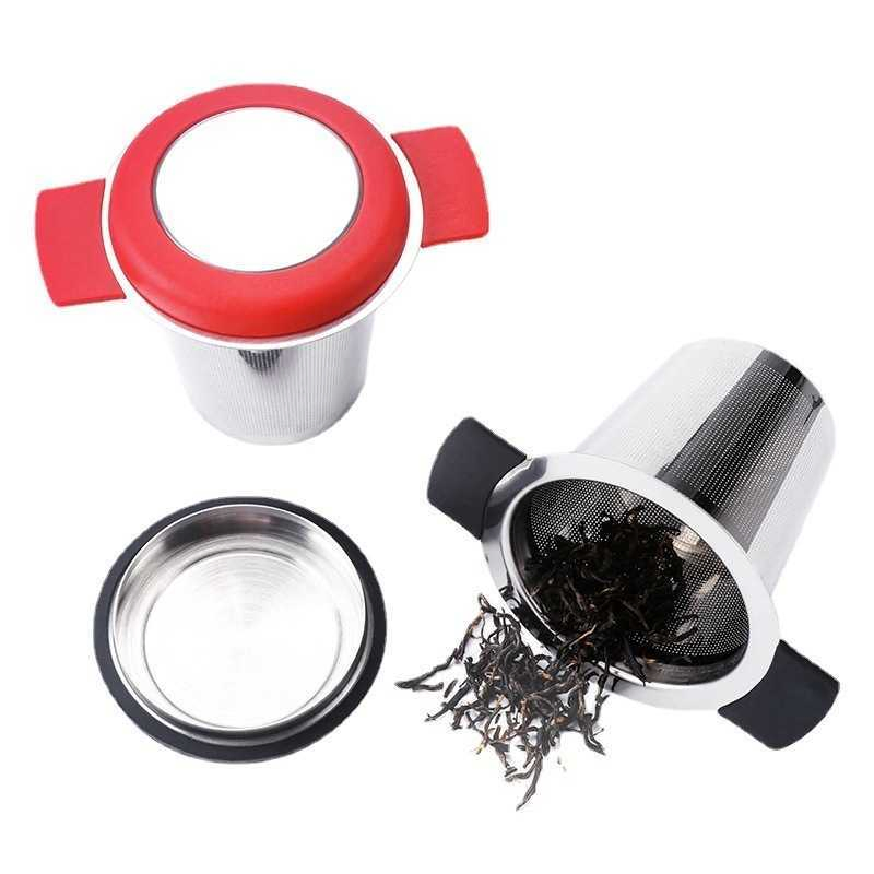 Zihe Kitchen 304 Stainless Steel Tea Strainer Double Handled Separator