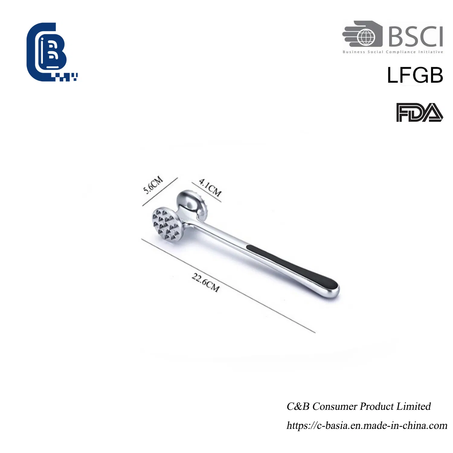 Meat Tenderizer Meat Hammer Stainless Steel Prongs Kitchen Utensils