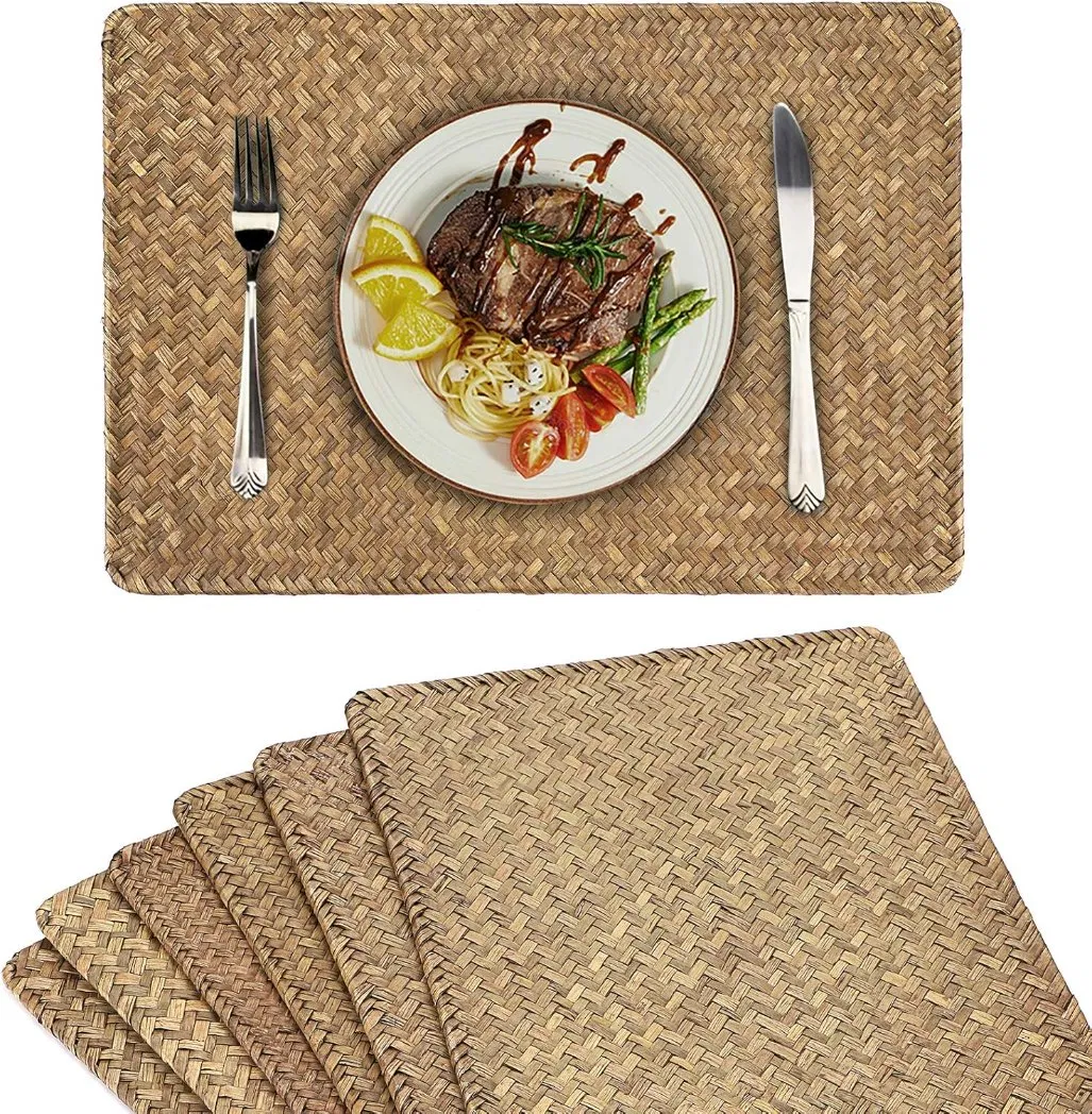 Natural Seaweed Woven Rattan Placemat