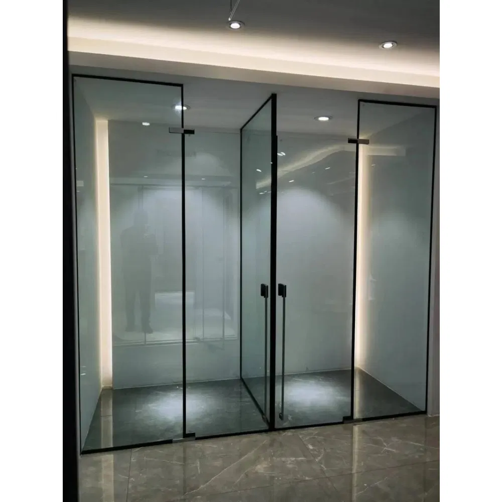 Hotel Bathroom Design Space Guest T-Shaped 8mm Tempered Glass Shower Cubicle
