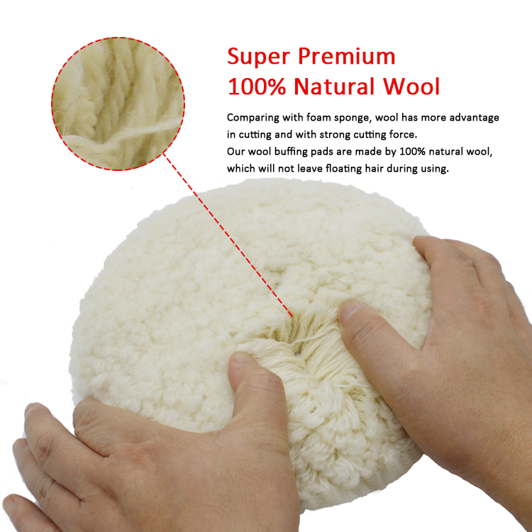 Полировальная подушка из шерсти 180 мм для авто