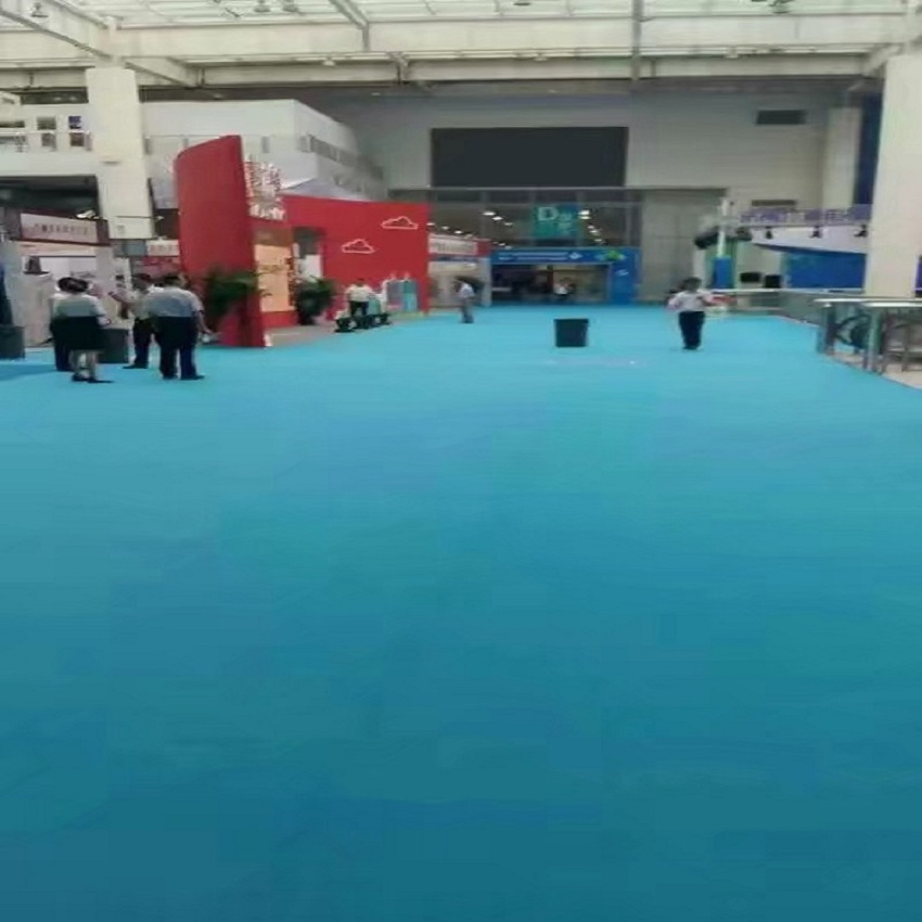 200-400g Colorful PP Fair Floor Solution Non Woven Carpet