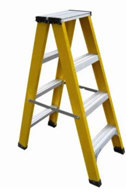 Fiberglass Platform Folding Step Ladders Insulation Safety FRP Ladders
