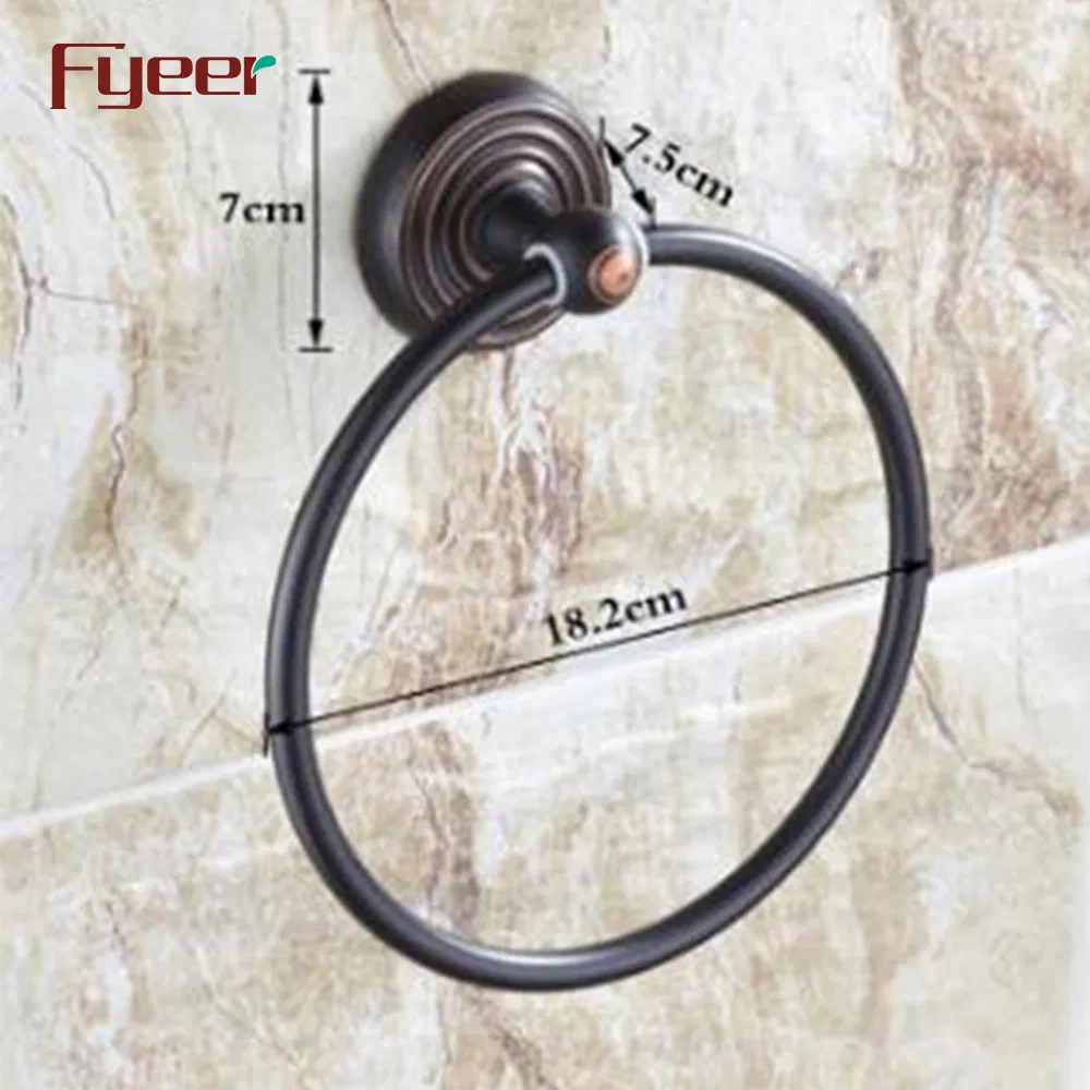 Полотенцедержатель Fyeer Black латунный