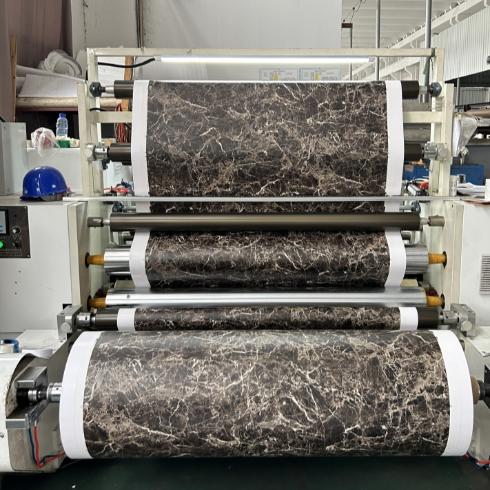 High Quality UV Anti Scratch Marble Stamping Foil for PVC Wall Panels Decorative Films with Glossy Surface Furniture Films for Laminate Vacuum Press