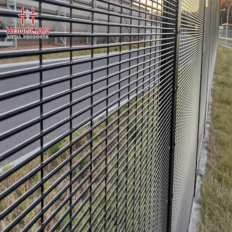 Low Maintenance Welded 358 Fencing Black PVC or Galvanized Finish